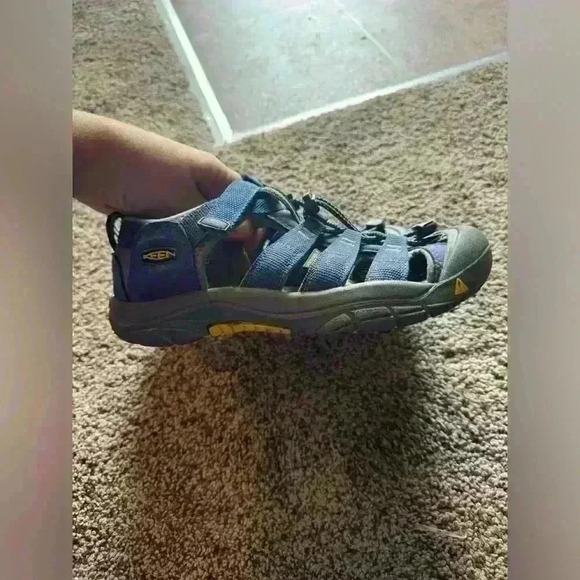 Keen Newport H2 women size 7 blue yellow - Picture 6 of 9